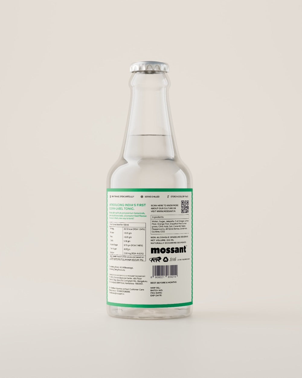 Jalapeño Tonic Water Bottle