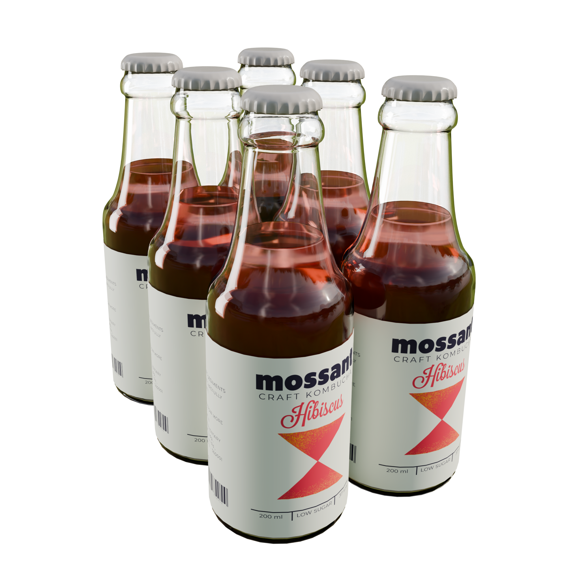 Hibiscus Kombucha Bottle Pack Of 6 